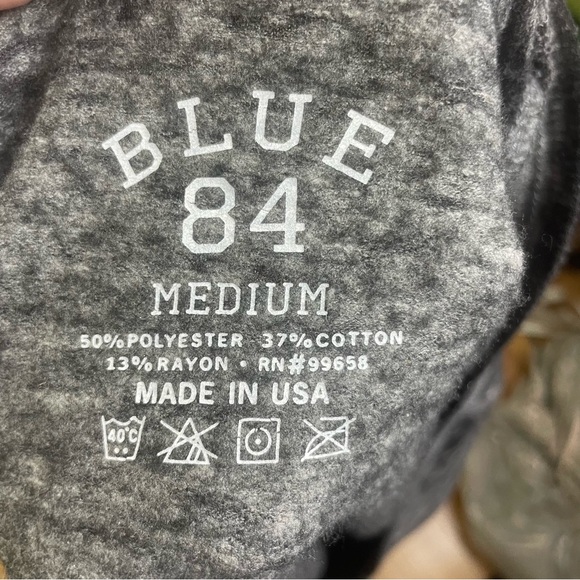 Blue 84 Gray Collegiate Athletic Top Stanford Cardinal Burnout Size Medium - Picture 6 of 7